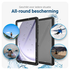 Samsung Galaxy Tab A11 Plus Hoes Waterdicht Full Protect Cover IP68 Zwart afbeelding 2