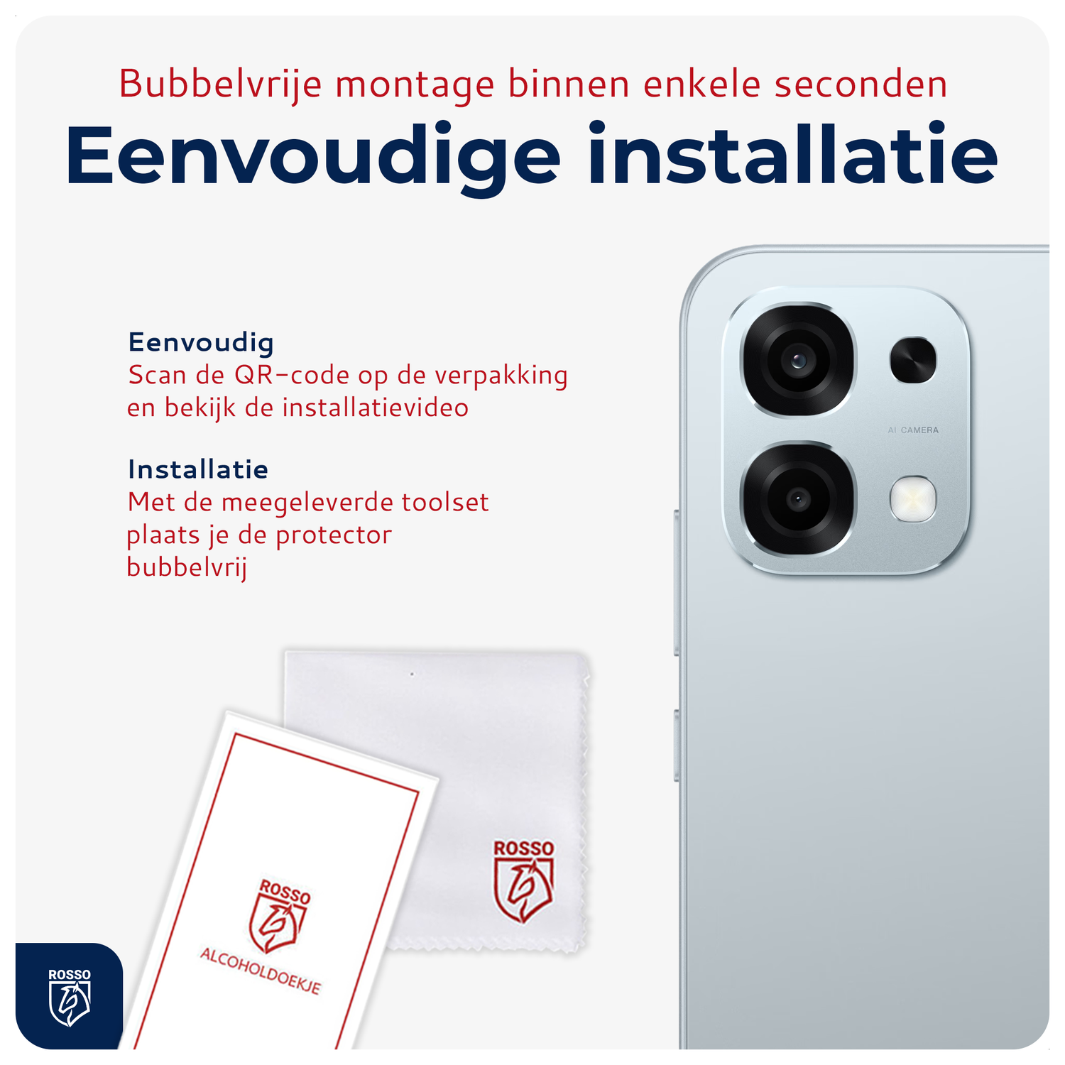 Rosso Oppo A6 Pro Camera Lens Protector Transparant afbeelding 8