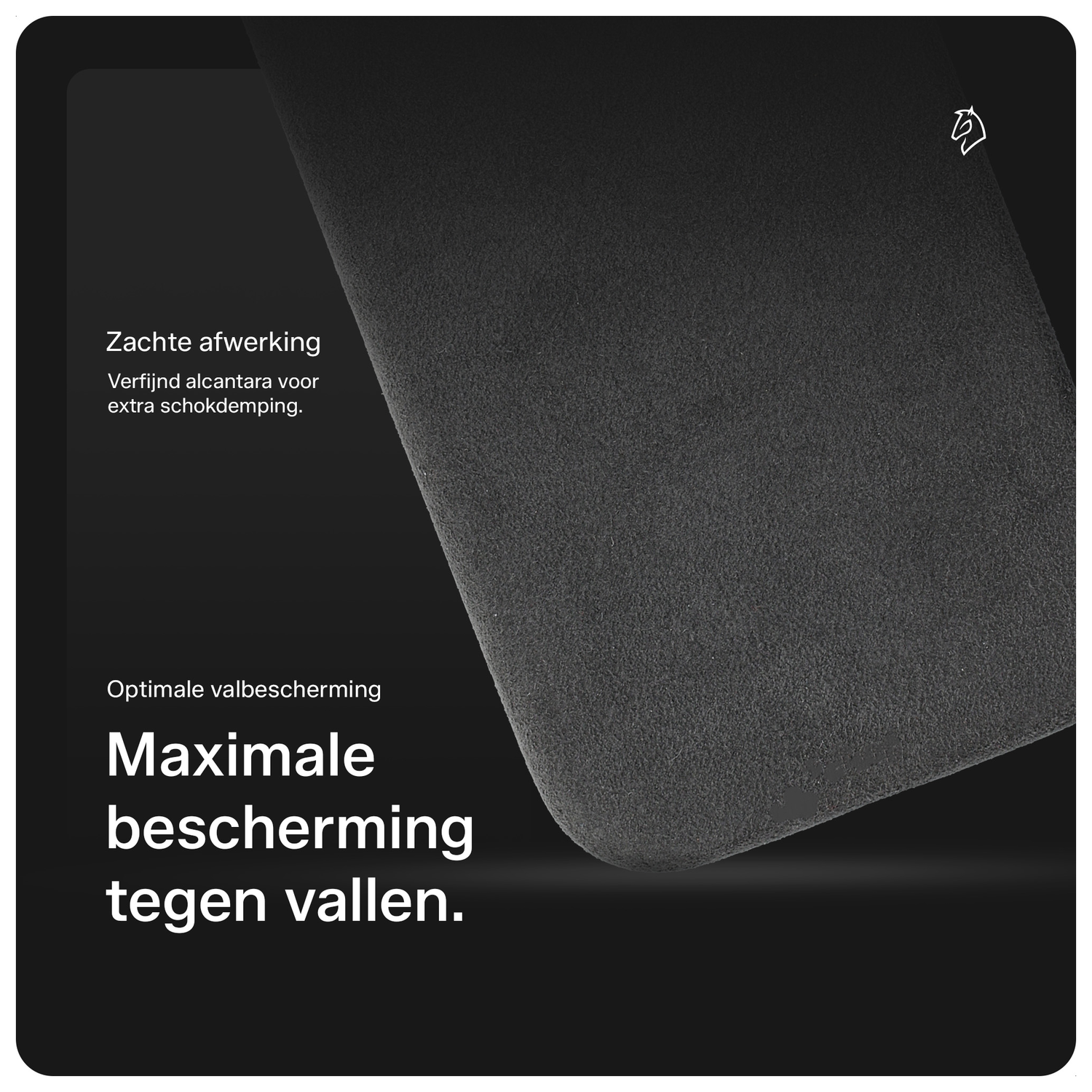 Rosso Avanti Apple iPhone 17 Hoesje Alcantara MagSafe Back Cover Grijs afbeelding 4