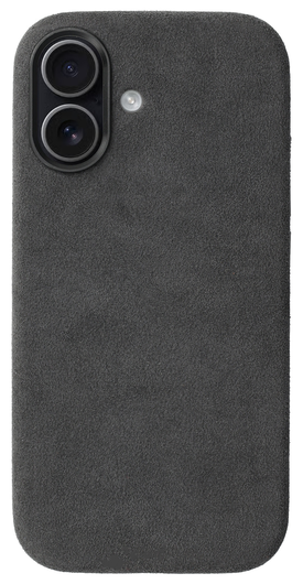 Rosso Avanti Apple iPhone 17 Hoesje Alcantara MagSafe Back Cover Grijs afbeelding 1