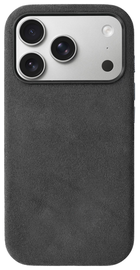 Rosso Avanti Apple iPhone 17 Pro Hoesje Alcantara MagSafe Back Cover Grijs afbeelding