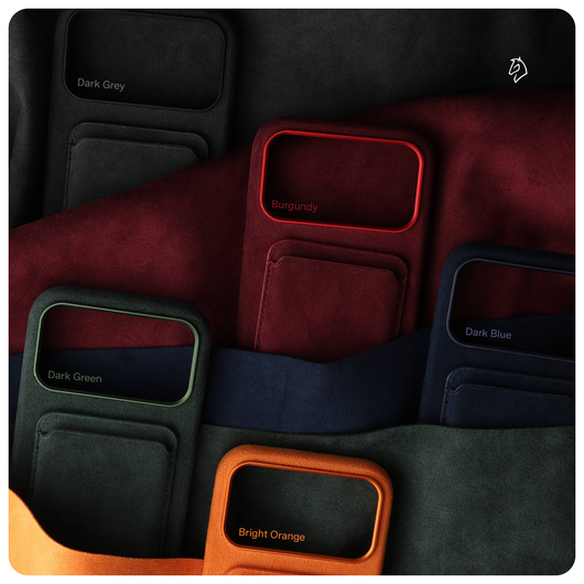 Rosso Avanti iPhone 17 Pro Max Hoesje Alcantara MagSafe Back Cover Blauw afbeelding 8