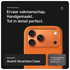 Rosso Avanti iPhone 17 Pro Max Hoesje Alcantara MagSafe Back Cover Oranje afbeelding 2