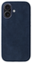 Rosso Avanti Apple iPhone 16 Hoesje Alcantara MagSafe Back Cover Blauw