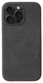 Rosso Avanti iPhone 16 Pro Max Hoesje Alcantara MagSafe Back Cover Grijs