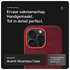 Rosso Avanti iPhone 14 Pro Max Hoesje Alcantara MagSafe Back Cover Burgundy afbeelding 2