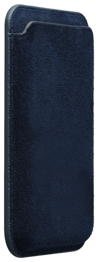 Rosso Avanti Alcantara Wallet MagSafe Kaarthouder / Pasjeshouder Blauw afbeelding 5