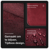 Rosso Avanti Alcantara Wallet MagSafe Kaarthouder / Pasjeshouder Burgundy afbeelding 2