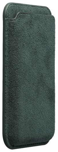 Rosso Avanti Alcantara Wallet MagSafe Kaarthouder / Pasjeshouder Groen afbeelding 5