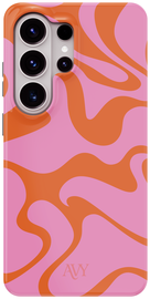 AVY Samsung Galaxy S26 Ultra Hoesje MagSafe Back Cover Rosé Twist afbeelding