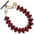 AVY Universele Hartjes Armband Polsband Telefoonkoord (30CM) Cupid Burgundy afbeelding 5
