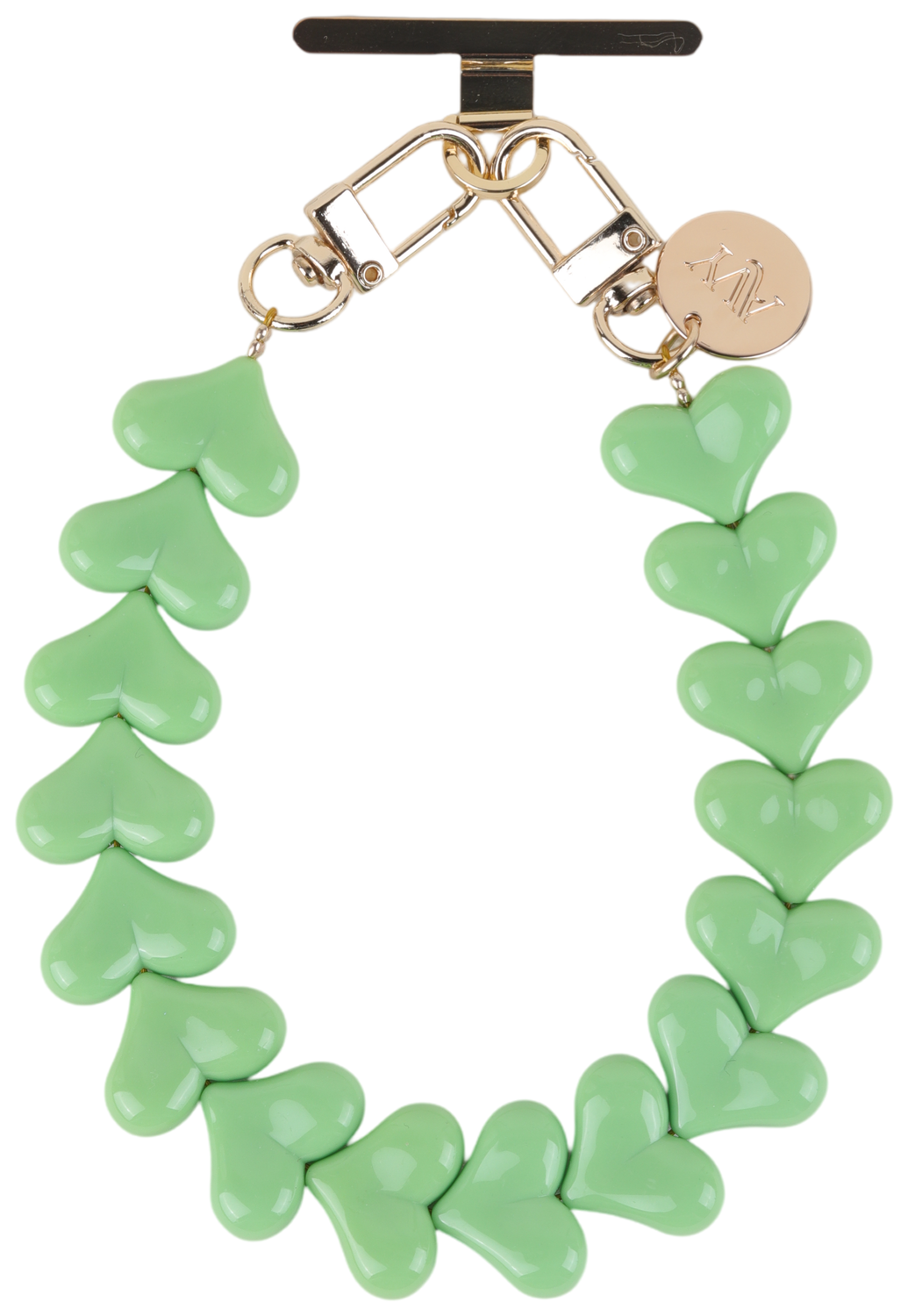 AVY Universele Hartjes Armband Polsband Telefoonkoord (30CM) Cupid Matcha afbeelding 4