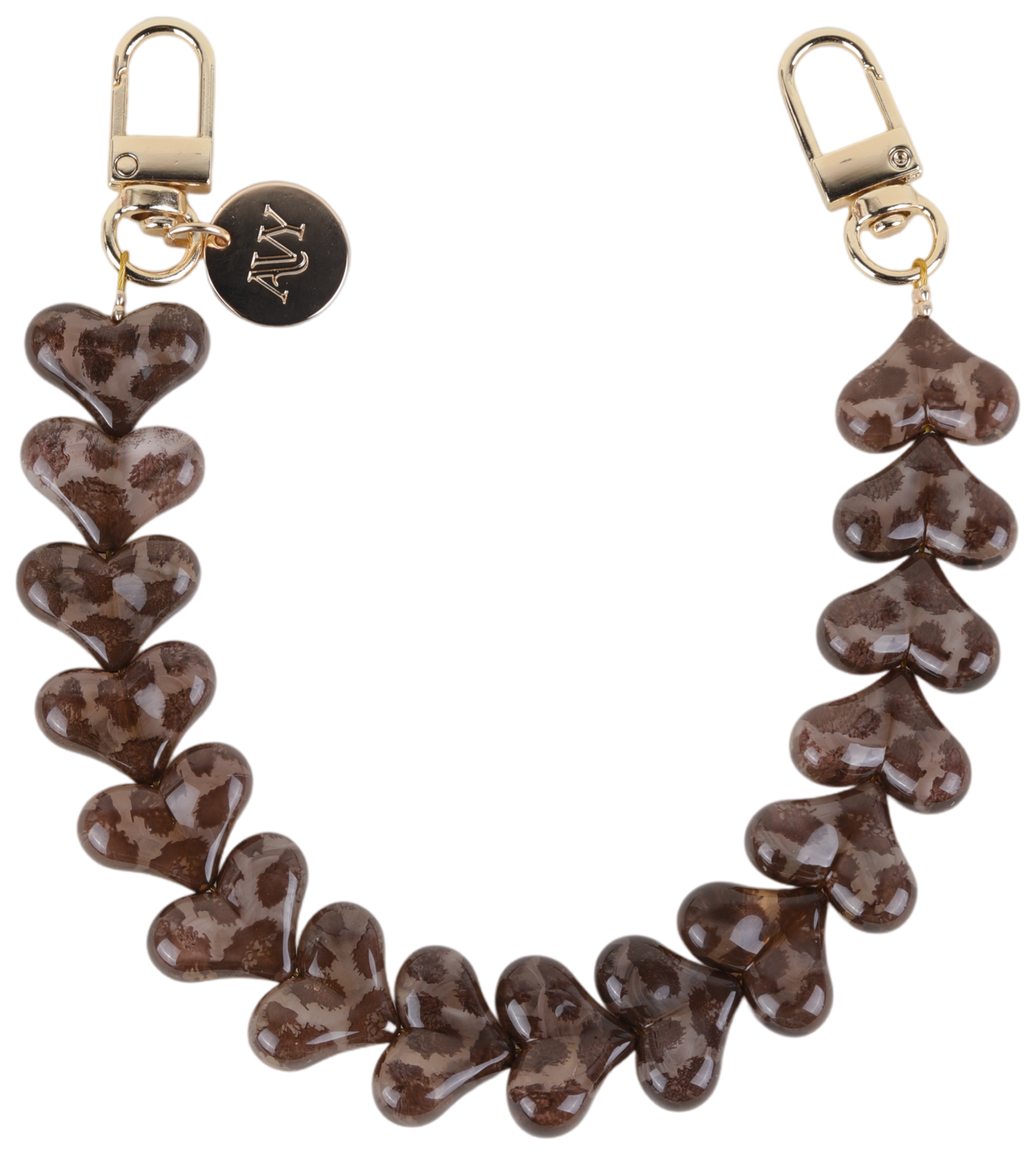 AVY Universele Hartjes Armband Polsband Telefoonkoord (30CM) Cupid Leopard afbeelding 1