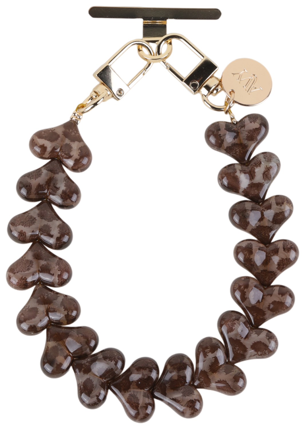 AVY Universele Hartjes Armband Polsband Telefoonkoord (30CM) Cupid Leopard afbeelding 4