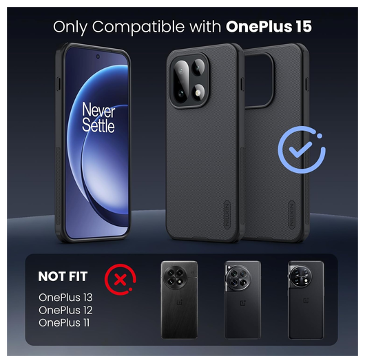 Nillkin Frosted Shield OnePlus 15 Hoesje MagSafe Back Cover Zwart afbeelding 9