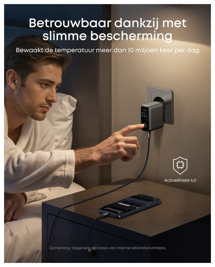 Anker (100W) USB-C Oplader GaN Snellader voor MacBook/Laptop Zwart afbeelding 5