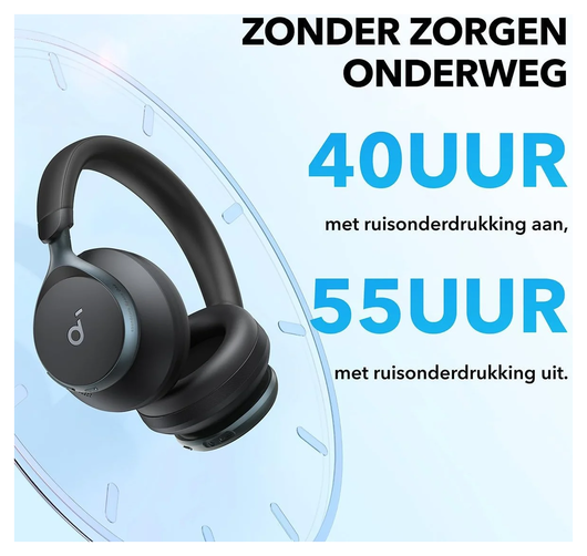 Anker SoundCore Space One Draadloze Koptelefoon Noise Cancelling Roze afbeelding 5