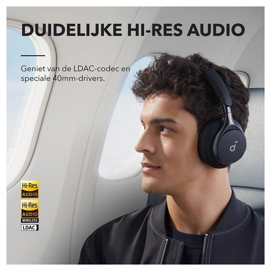 Anker SoundCore Space One Draadloze Koptelefoon Noise Cancelling Roze afbeelding 6