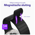 Buddi Fuse Magnetisch Apple Watch Bandje - 1-11/SE - 38/40/41/42MM Zwart afbeelding 2