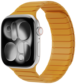 Buddi Fuse Magnetisch Apple Watch Bandje - 1-11/SE - 38/40/41/42MM Geel afbeelding
