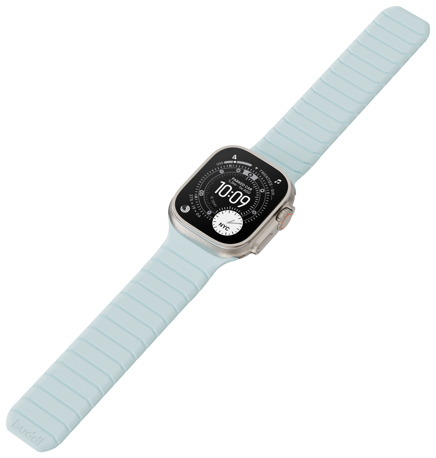 Buddi Fuse Magnetisch Apple Watch Bandje - 1-11/SE - 38/40/41/42MM Lichtblauw afbeelding 12