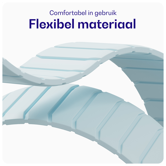 Buddi Fuse Magnetisch Apple Watch Bandje - 1-11/SE - 38/40/41/42MM Lichtblauw afbeelding 5