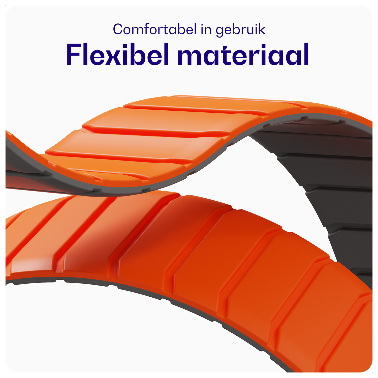 Buddi Fuse Magnetisch Apple Watch Bandje - 1-11/SE - 38/40/41/42MM Oranje afbeelding 5