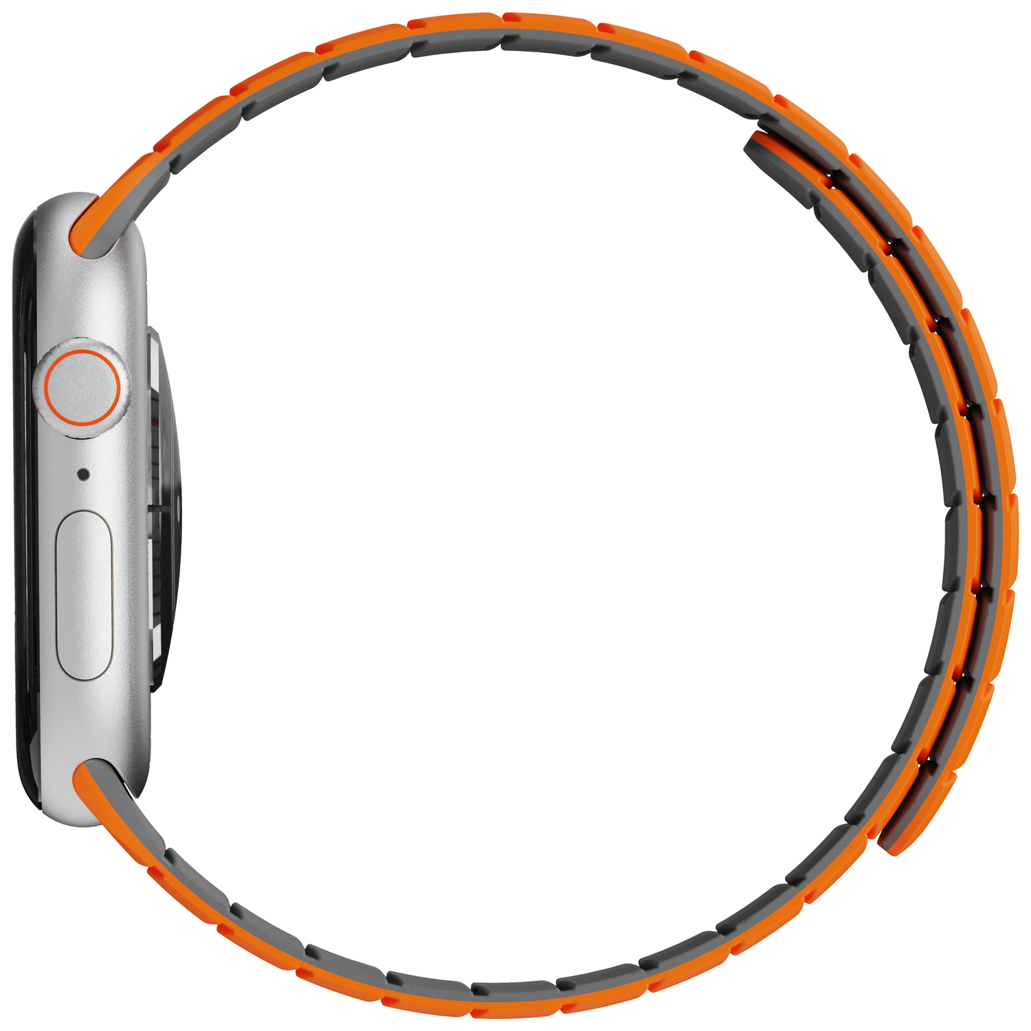 Buddi Fuse Magnetisch Apple Watch Bandje - 1-11/SE - 38/40/41/42MM Oranje afbeelding 10