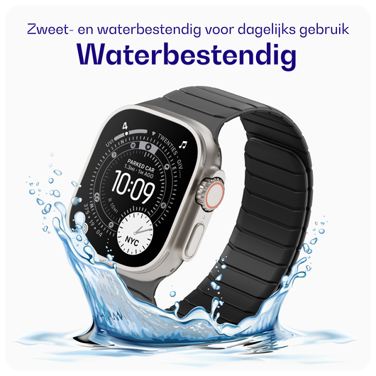 Buddi Fuse Magnetisch Apple Watch Bandje - 1-11/SE - 38/40/41/42MM Grijs afbeelding 3