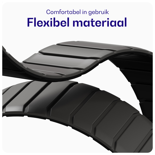 Buddi Fuse Magnetisch Apple Watch Bandje - 1-11/SE - 38/40/41/42MM Grijs afbeelding 5