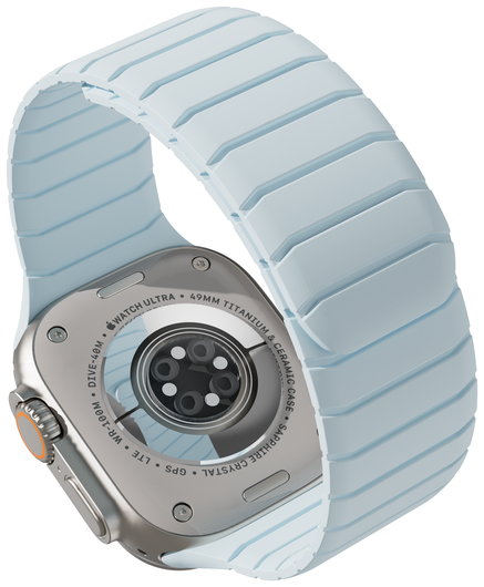 Buddi Fuse Magnetic Apple Watch Bandje 1-11/SE/Ultra 49/46/45/44MM Lichtblauw afbeelding 13