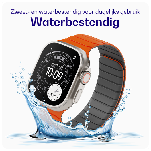 Buddi Fuse Magnetic Apple Watch Bandje 1-11/SE/Ultra 49/46/45/44MM Oranje afbeelding 3