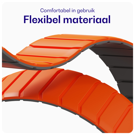Buddi Fuse Magnetic Apple Watch Bandje 1-11/SE/Ultra 49/46/45/44MM Oranje afbeelding 5