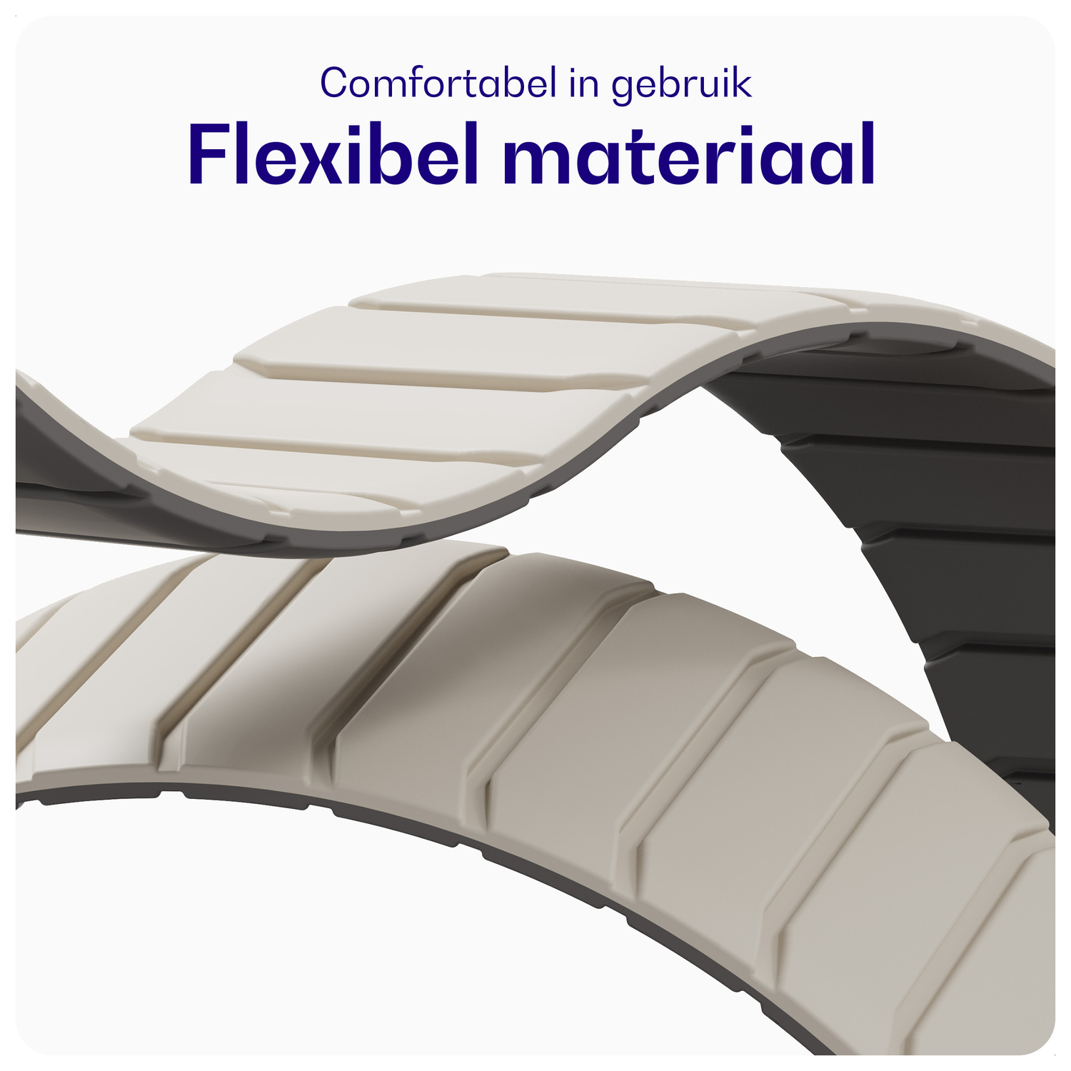 Buddi Fuse Magnetic Apple Watch Bandje 1-11/SE/Ultra 49/46/45/44MM Sterrenlicht afbeelding 5