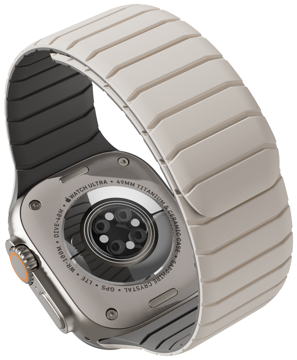 Buddi Fuse Magnetic Apple Watch Bandje 1-11/SE/Ultra 49/46/45/44MM Sterrenlicht afbeelding 13