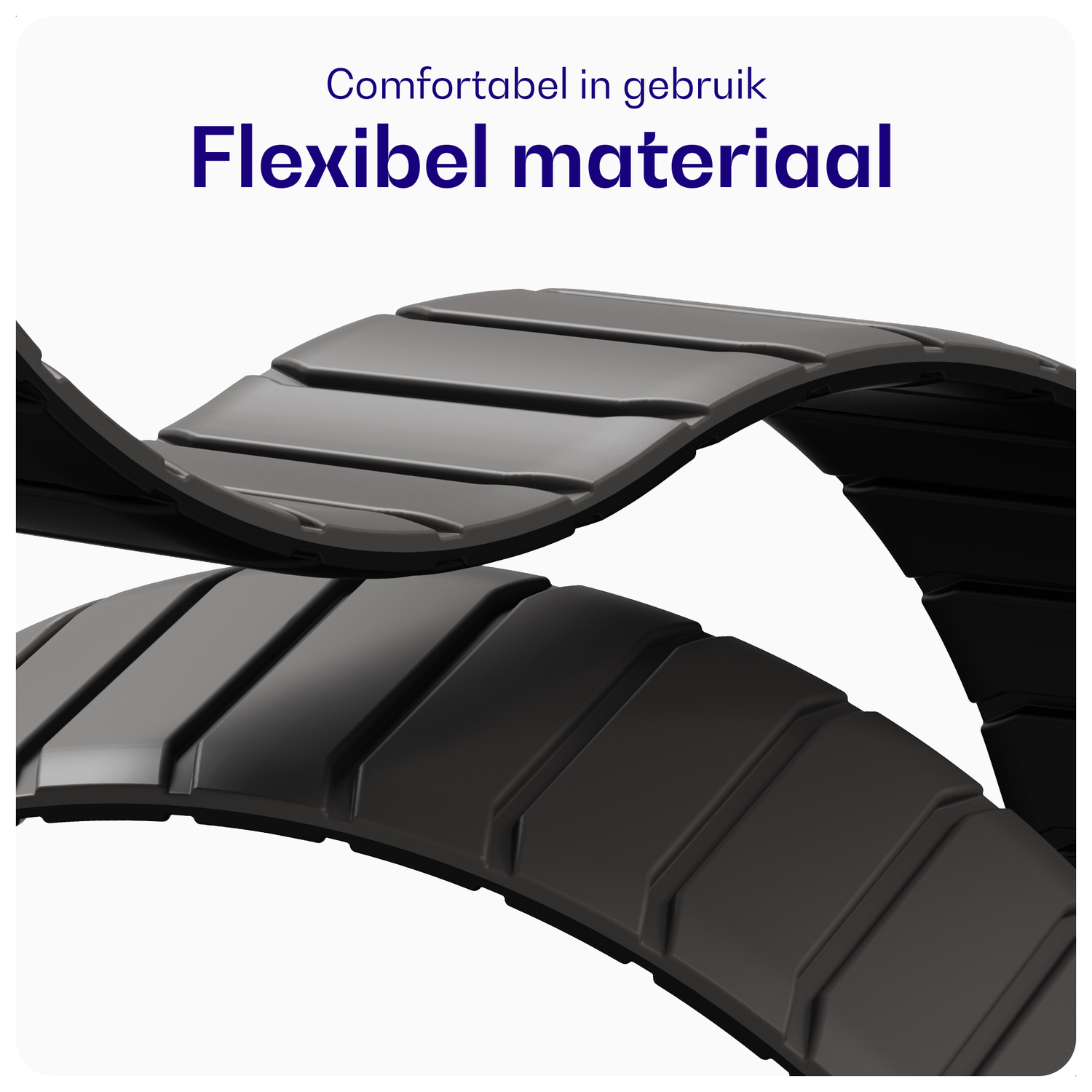 Buddi Fuse Magnetic Apple Watch Bandje 1-11/SE/Ultra 49/46/45/44MM Grijs afbeelding 5