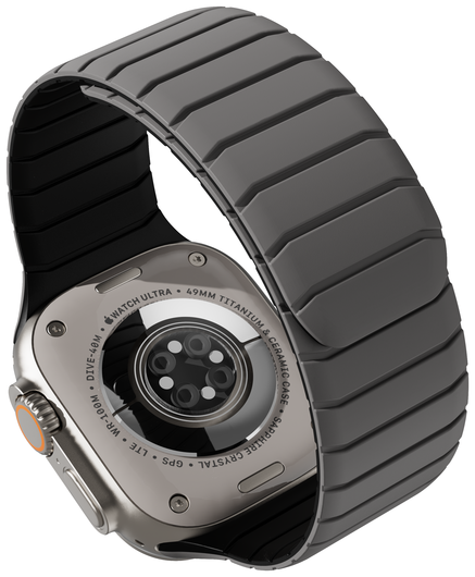 Buddi Fuse Magnetic Apple Watch Bandje 1-11/SE/Ultra 49/46/45/44MM Grijs afbeelding 13