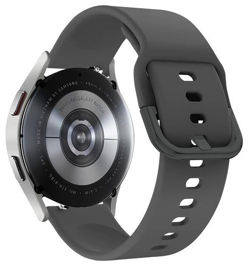 SBG Universeel Smartwatch / Horloge Bandje - Siliconen - 20MM - Antraciet afbeelding 9