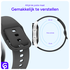SBG Universeel Smartwatch / Horloge Bandje - Siliconen - 20MM - Antraciet afbeelding 2