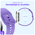 SBG Universeel Smartwatch / Horloge Bandje - Siliconen - 20MM - Lila afbeelding 2