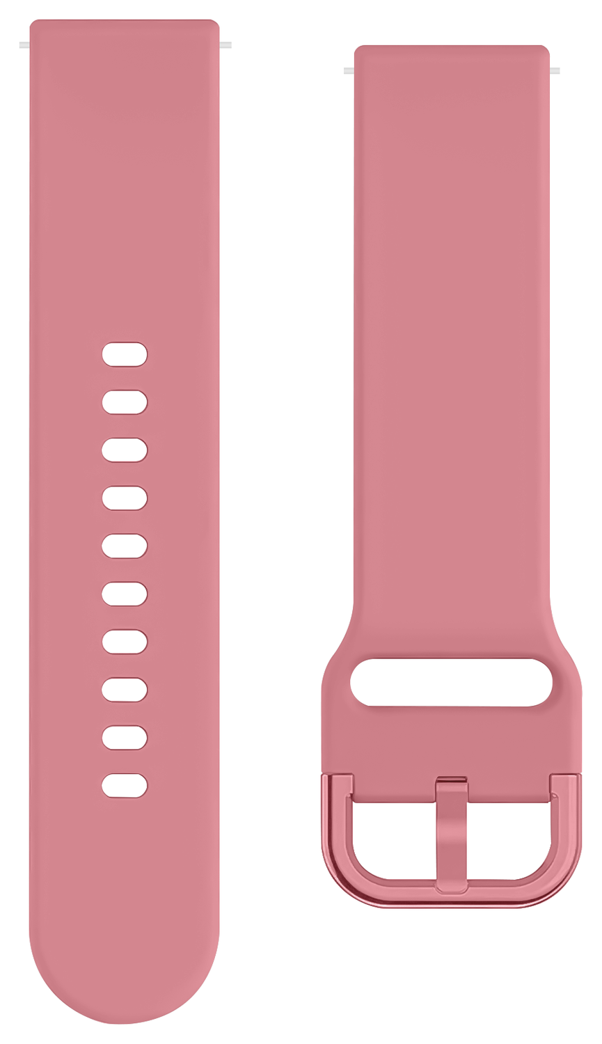 SBG Universeel Smartwatch / Horloge Bandje - Siliconen - 20MM - Roze afbeelding 8