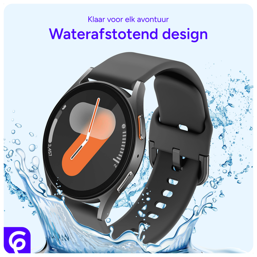 SBG Universeel Smartwatch / Horloge Bandje - Siliconen - 22MM - Antraciet afbeelding 5