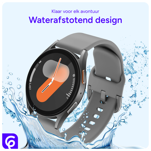 SBG Universeel Smartwatch / Horloge Bandje - Siliconen - 22MM - Grijs afbeelding 5