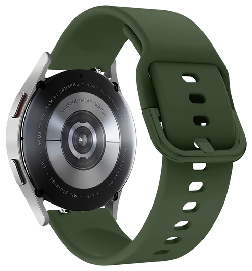 SBG Universeel Smartwatch / Horloge Bandje - Siliconen - 22MM - Groen afbeelding 9