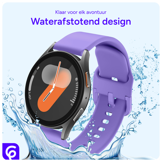 SBG Universeel Smartwatch / Horloge Bandje - Siliconen - 22MM - Lila afbeelding 6