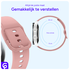 SBG Universeel Smartwatch / Horloge Bandje - Siliconen - 22MM - Licht Roze afbeelding 2