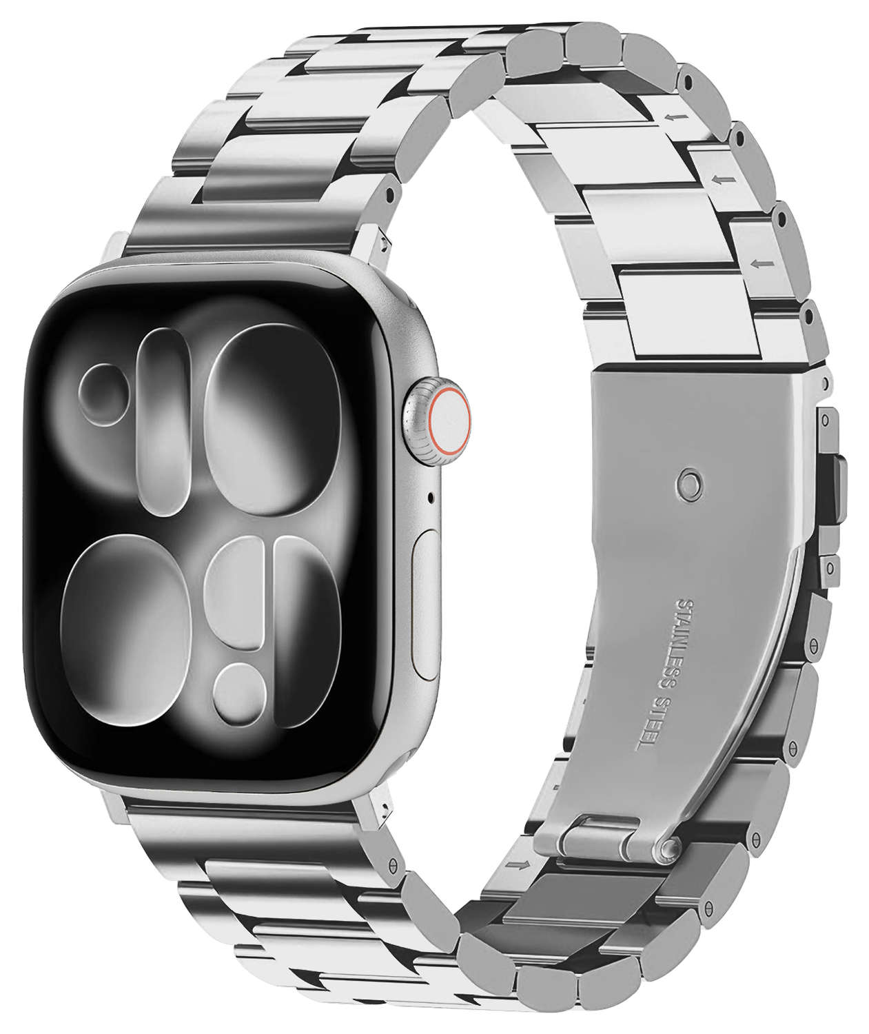 SBG RVS - Apple Watch Bandje - 1-11/SE - 38/40/41/42MM - Zilver afbeelding 1