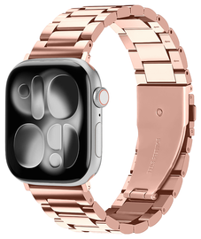 SBG RVS - Apple Watch Bandje - 1-11/SE - 38/40/41/42MM - Rose Goud afbeelding
