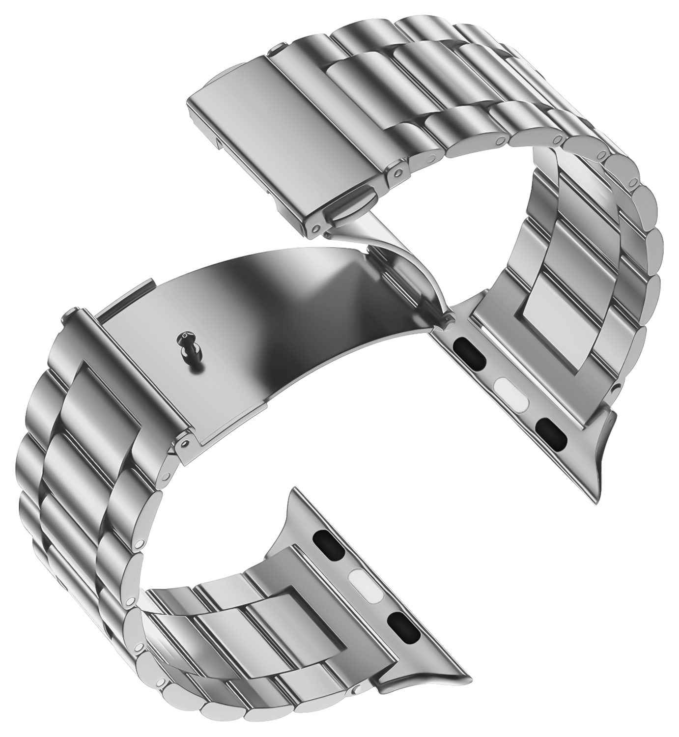 SBG RVS - Apple Watch Bandje - 1-11/SE/Ultra - 49/46/45/44/42MM - Zilver afbeelding 7
