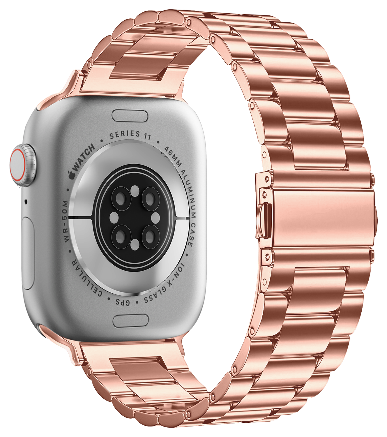 SBG RVS - Apple Watch Bandje - 1-11/SE/Ultra - 49/46/45/44/42MM - Rose Goud afbeelding 6